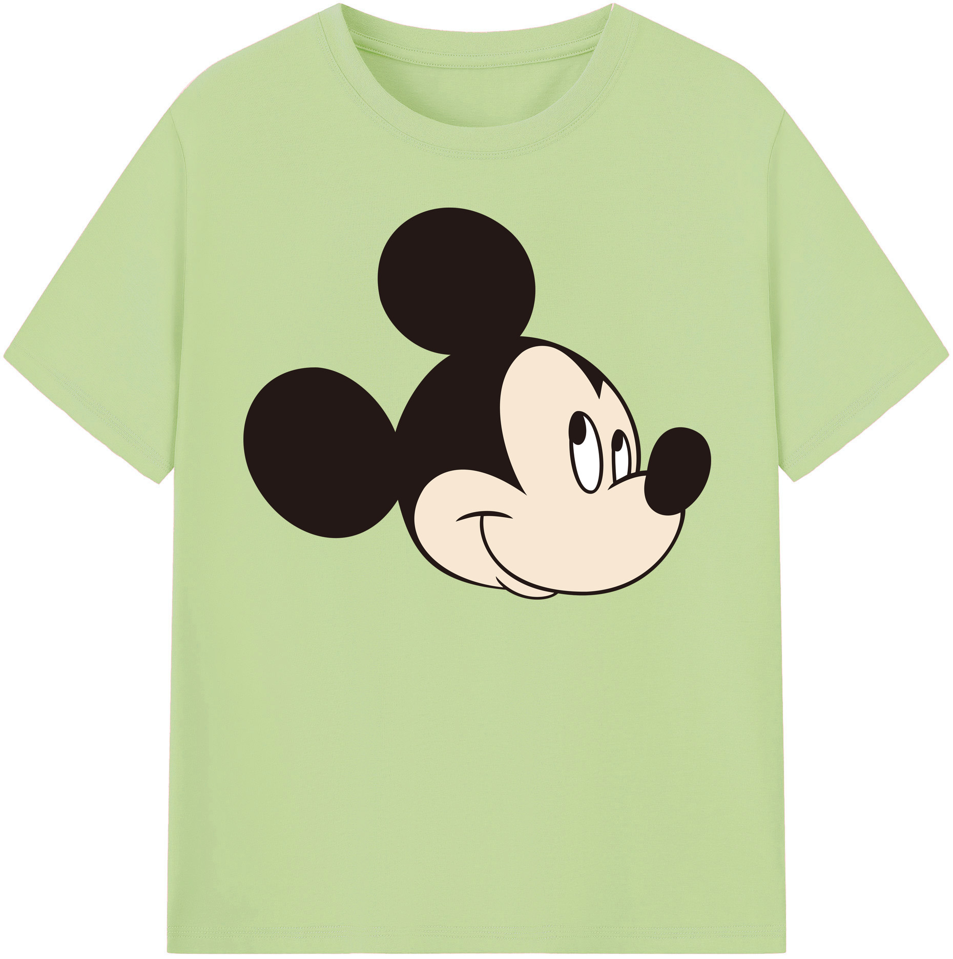 （画像用） ミッキーマウス Mickey Mouse 綿100％半袖Tシャツ（フロントプリント）